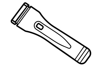 electric shaver line art silhouette vector illustration