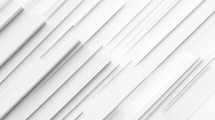 Fototapeta premium Abstract geometric white shapes in a diagonal pattern, possibly for a website background