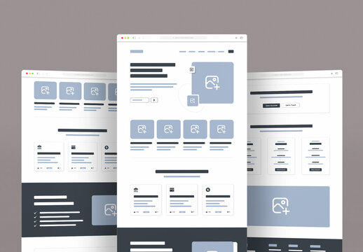 Banking and Business Loan Landing Page Wireframe Template