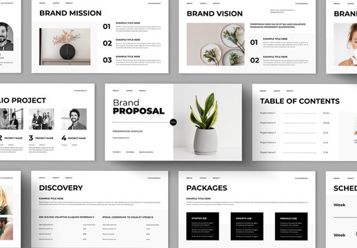 Brand Proposal Presentation Template Layout
