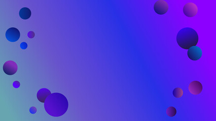 Blue and purple gradient backgound with bubble
