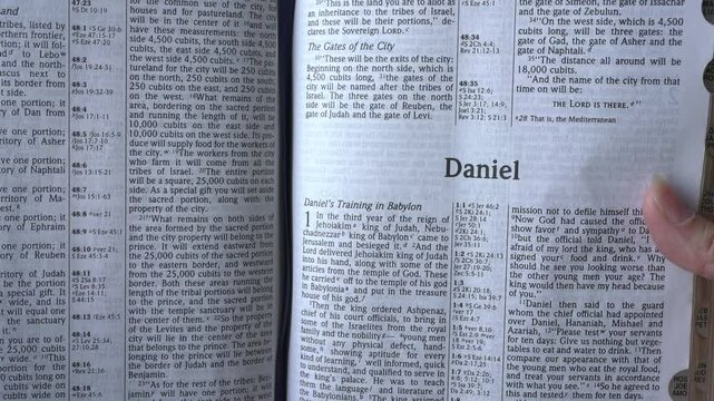 Book of Daniel of the Old Testament in the Holy Bible.