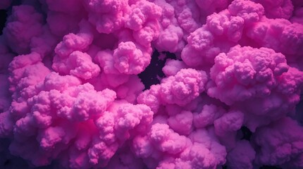 Fototapeta premium cotton candy pink and purple clouds fluffy texture vibrant pastel tones dreamy abstract background soft light airy whimsical surreal scene