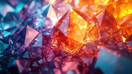 Brilliant crystal cluster