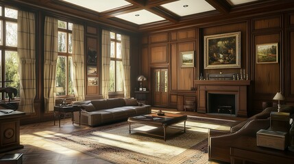 Fototapeta premium close up of modern house interior, house interior