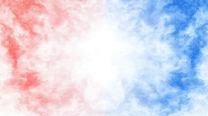 Fototapeta premium Red and blue abstract cloudscape background