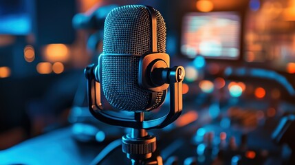 A radio advertisement with audio promotion, radio marketing, radio advertising