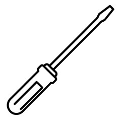 Obraz premium vector illustration of screwdriver