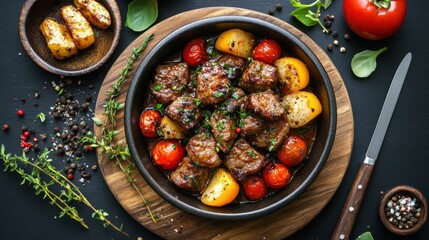 A food photograph with culinary subjects, photographic food, visual cuisine