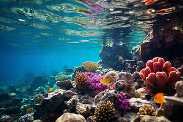 vibrant marine environments of coral reefs embody symbiotic relationships, biodiversity, and need for conservation, highlighting their ecological importance and fragility