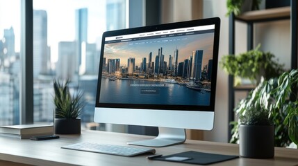 A website design for a corporate website, professional design, company information