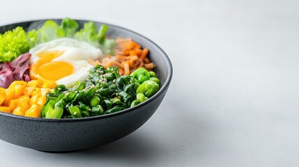 Vibrant bowl of healthy food