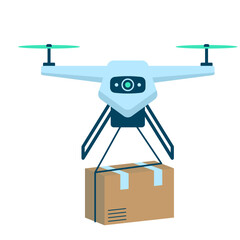 Drone Delivering Illustration
