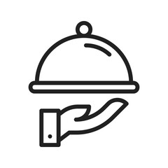 Waiter icon vector image. Suitable for mobile apps, web apps and print media.