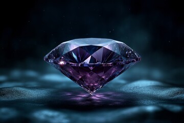 A highly detailed close-up of a diamond, showing every facet and reflection in perfect clarity