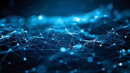 Obraz premium Technology Network Background.