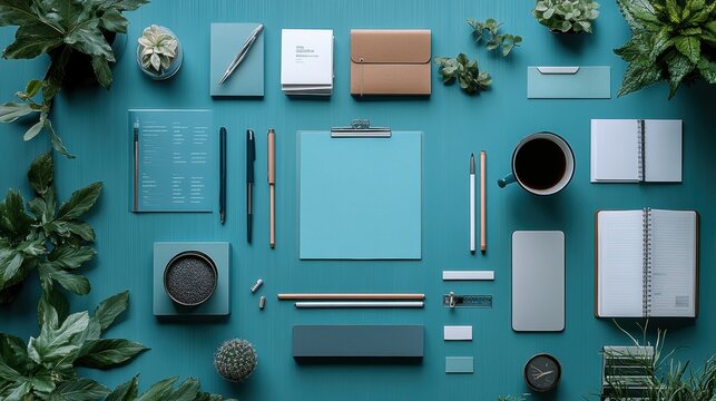 A marketing design for a brand style guide, visual consistency, brand guidelines