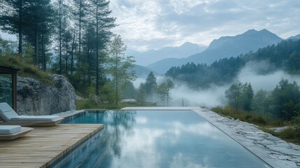 A tourism design for a wellness retreat, relaxation activities, holistic health