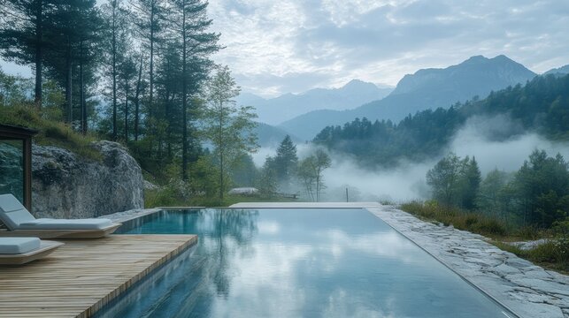 A tourism design for a wellness retreat, relaxation activities, holistic health