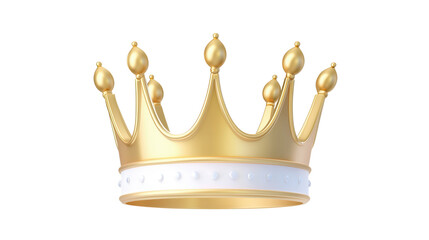 Ornate and opulent golden crown adorned with intricate details symbolizing the power and prestige of a royal monarch or aristocratic leader