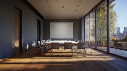 Modern Conference Room with City View (3)