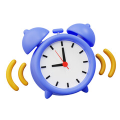 3d alarm clock ringing, set of alarm clock ringing, reminder concept icon