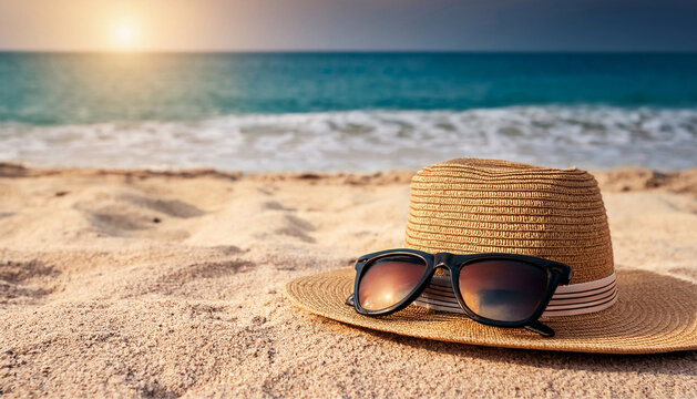 chapeau et lunettes de soleil