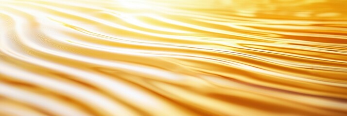 Glowing Sunlit Ripples Casting Reflections On Water.