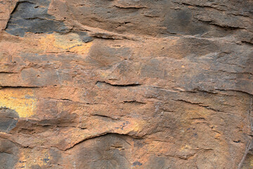 Weathered rock formation with for use as a background or texture