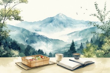 Minimalist Zen Picnic, Picnic scenes