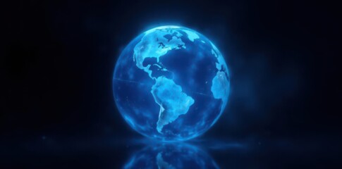 Intense blue energy sphere, ethereal glow, black backdrop, blue, dark, vortex