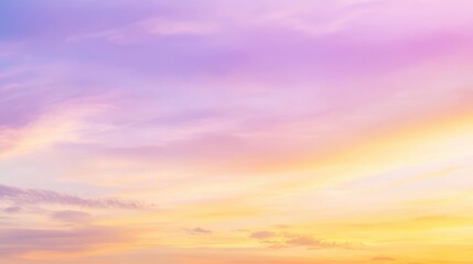 Obraz premium Soft And Dreamy Pastel Sky During Majestic Sunset Hour.