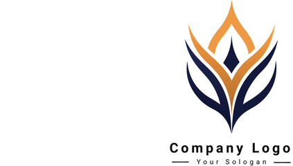 Vector beautiful company brand logo design 