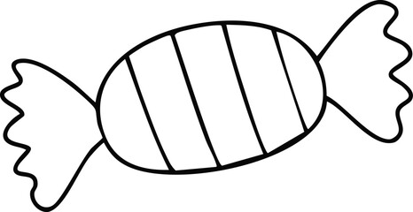 Candy vector illustration, Candy silhouette, Halloween Candy vector art