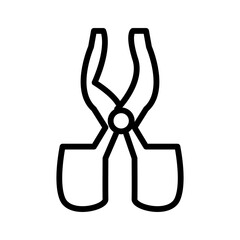 vector illustration of a scissors