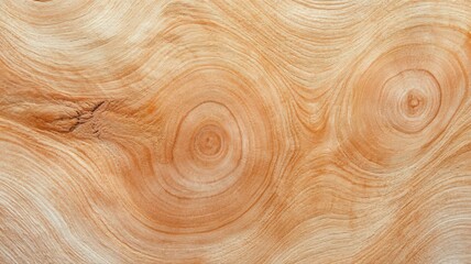 Fototapeta premium Light Brown Wood Texture with Concentric Rings and Grain