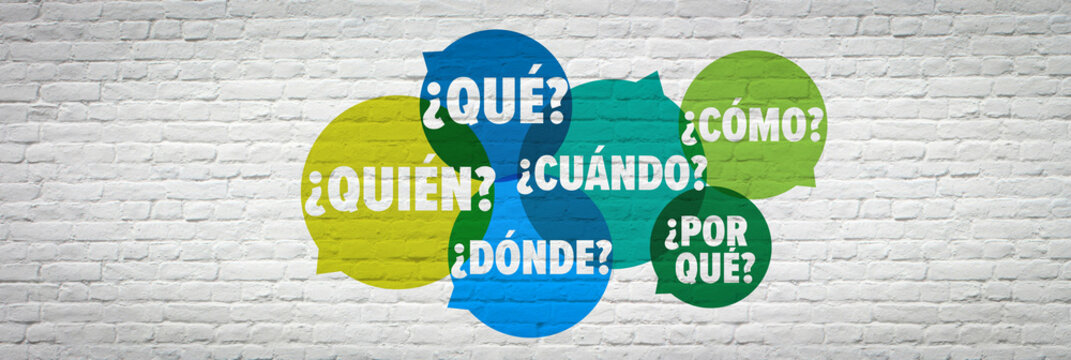 Qui&eacute;n, qu&eacute;, d&oacute;nde, cu&aacute;ndo, por qu&eacute;, c&oacute;mo