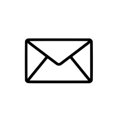 Simple envelope icon outline against a Represents communication messaging or postal mail