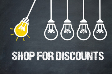 Fototapeta premium Shop for Discounts 