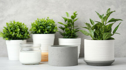Obraz premium plant is thriving indoor in pots, showcasing lush foliage and freshness