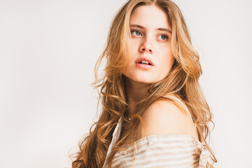 Model, jung, natürlich, blond