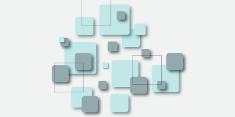 Abstract white rectangle shape geometric line background. Abstract technology of squares concept. vector illustration background. abstract white and light gray box modern vector.