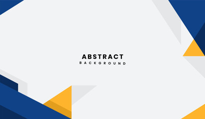 Blue and yellow abstract geometric background vector illustration
