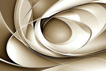 Fototapeta premium Abstract swirling patterns in warm beige tones creating a sense of movement and depth