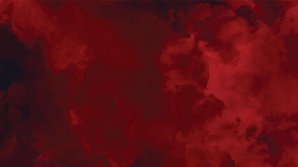 Vibrant Red Smoke and Cloud Texture Background