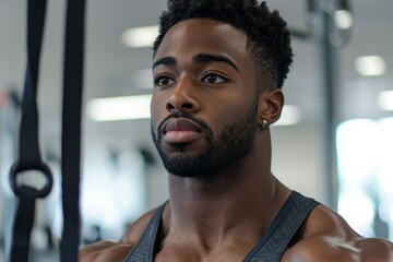 Fototapeta premium Fitness Trainer: Assisting clients with workouts or providing fitness guidance 