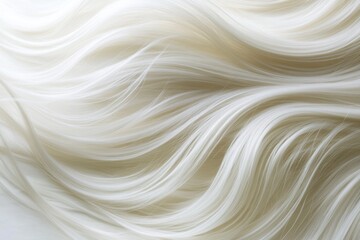 Fototapeta premium A close-up view of a person's white hair