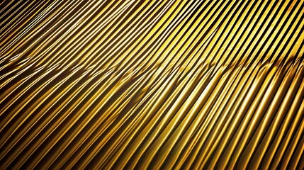 Abstract Wavy Lines in Shimmering Gold Texture for Background
