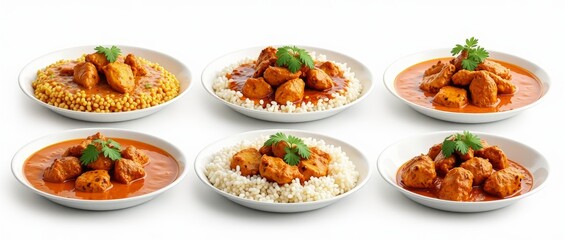 A flavorful Indian dish made with chicken, tomato sauce, and spices