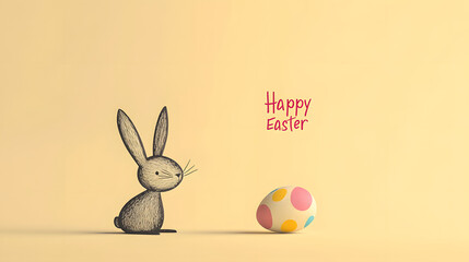 Obraz premium easter, bunny, egg, holiday, spring, decoration, celebration, toy, color, colorful, tradition, easter egg, pink, seasonal, cute